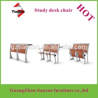 (auditorium desk and chair factory)aluminum alloy school desk and chair for children of beech wood